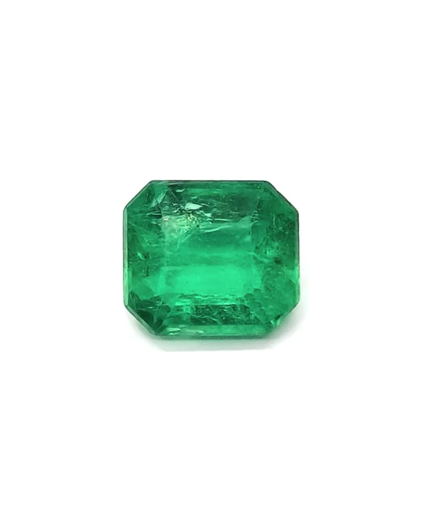 Smaragd 0,59ct green transparent / P2