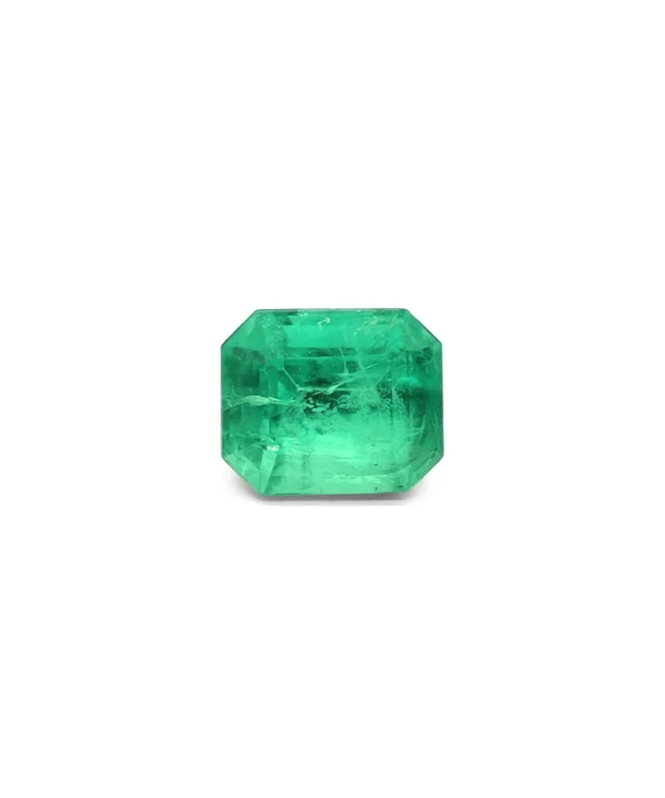 Smaragd 0,97ct green transparent / P28